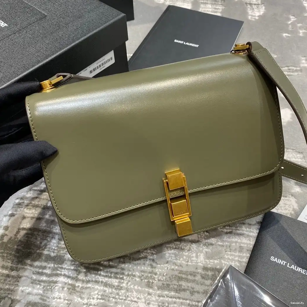 SMOOTH CARRE IN SATCHEL LEATHER LOULOU YSL 0610